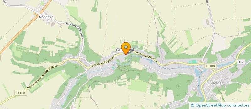 localisation de l'entreprise SCI DES 7 ROCHERS  GUILLERVAL