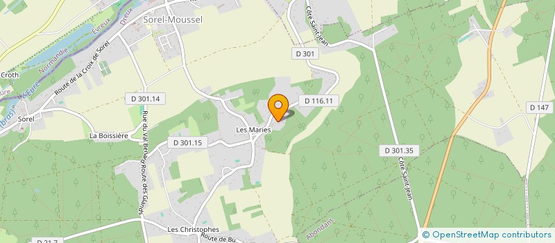 localisation de l'entreprise SCI DES 7 SENTES  LIMAY