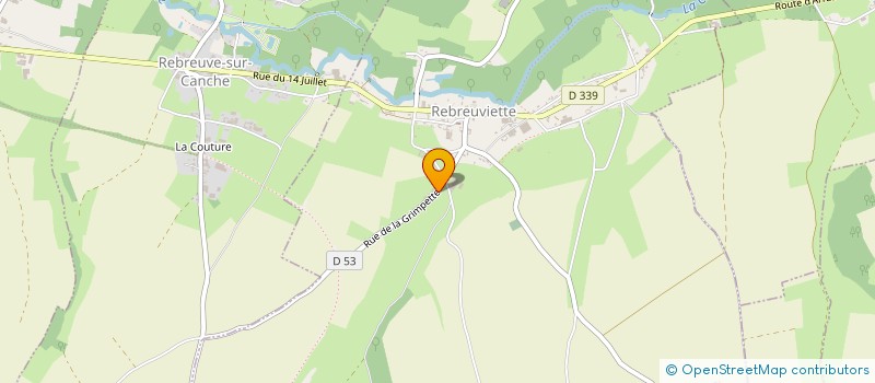 localisation de l'entreprise SCI DES 7 VALLEES  REBREUVIETTE