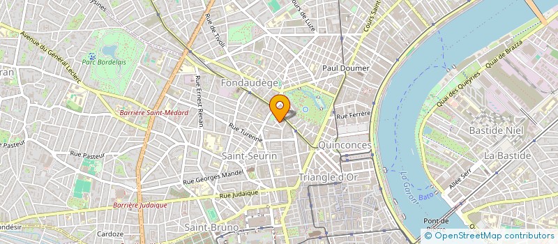 localisation de l'entreprise SCI DES 70 LOUPS  BORDEAUX