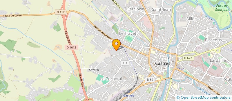 localisation de l'entreprise SCI DES 8-10 RUE SABTIER  CASTRES