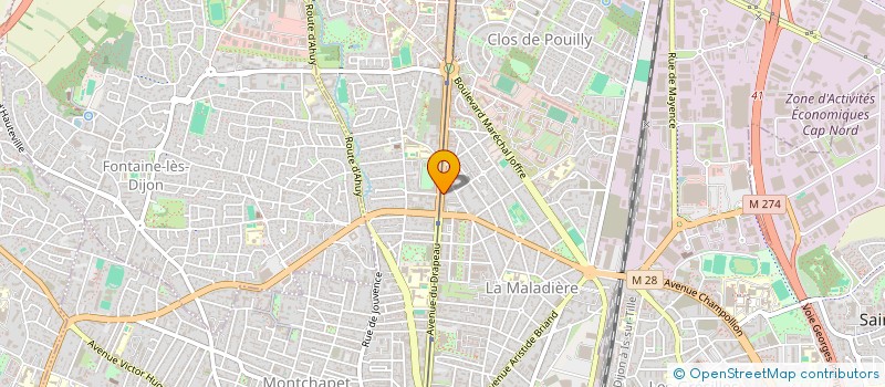 localisation de l'entreprise SCI DES 82 DRAPEAUX à DIJON