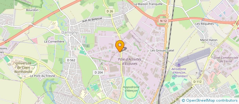 localisation de l'entreprise SCI DES 84 à ALENCON