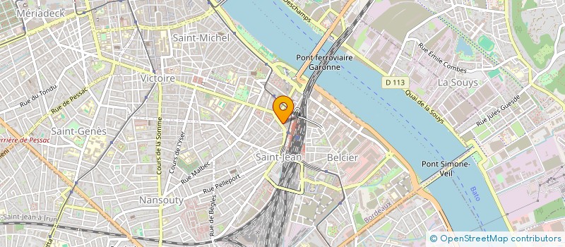 localisation de l'entreprise SCI DES 9 11 ET 13 IMPASSE BARBOT  BORDEAUX