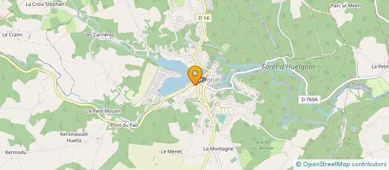 localisation de l'entreprise SCI DES 9 CIEUX  HUELGOAT