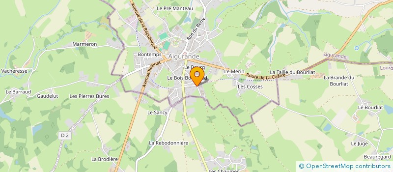 localisation de l'entreprise SCI DES ABATTOIRS à AIGURANDE
