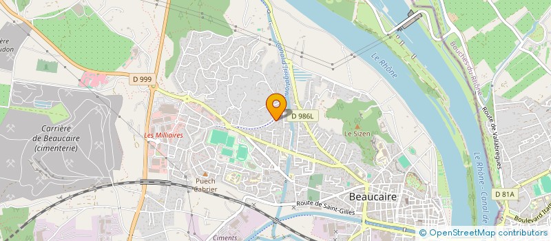 localisation de l'entreprise SCI DES ABEILLES  BEAUCAIRE