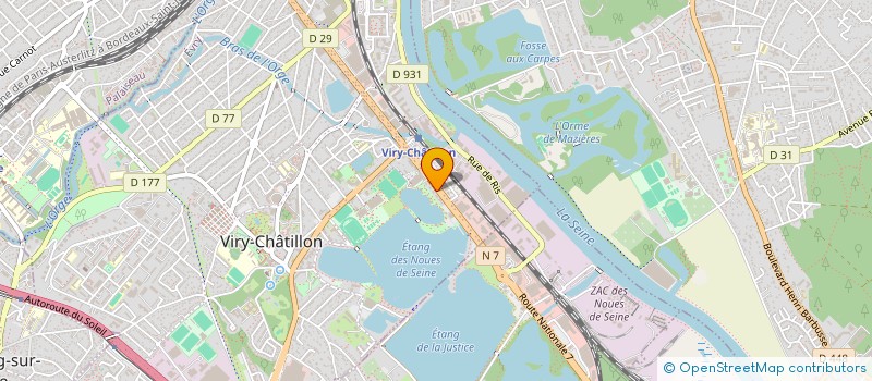 localisation de l'entreprise SCI DES ABERS à VIRY-CHATILLON