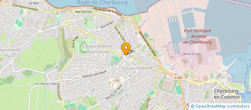 localisation de l'entreprise SCI DES ABERS à CHERBOURG-EN-COTENTIN