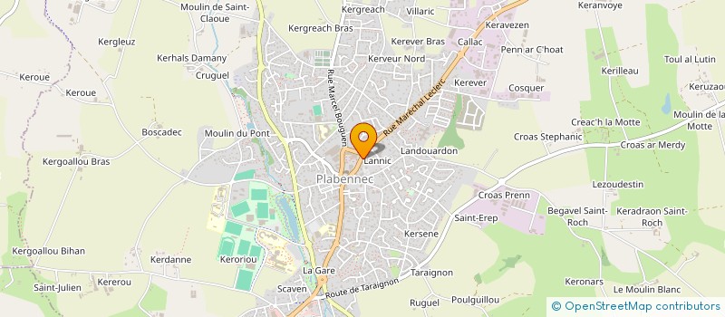 localisation de l'entreprise SCI DES ABERS  PLABENNEC