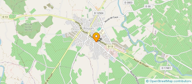 localisation de l'entreprise SCI DES ABOURNIERES  ROUJAN