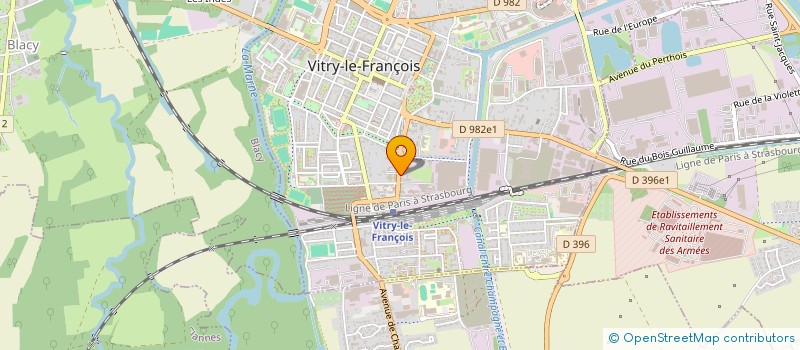 localisation de l'entreprise SCI DES ACACIAS à VITRY-LE-FRANCOIS