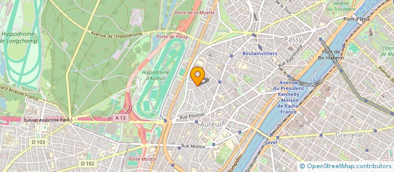 localisation de l'entreprise SCI DES ACACIAS à PARIS
