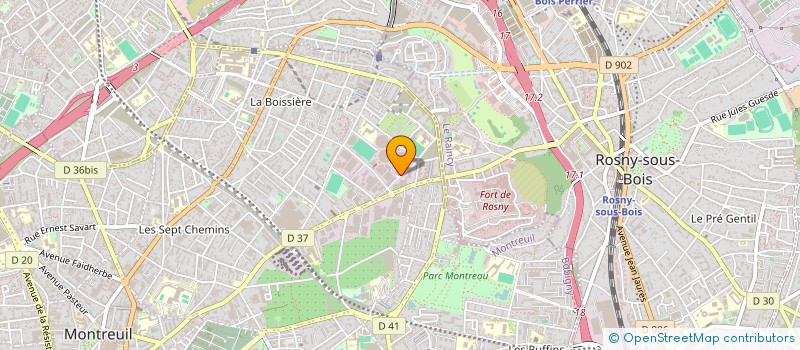 localisation de l'entreprise SCI DES ACACIAS à MONTREUIL