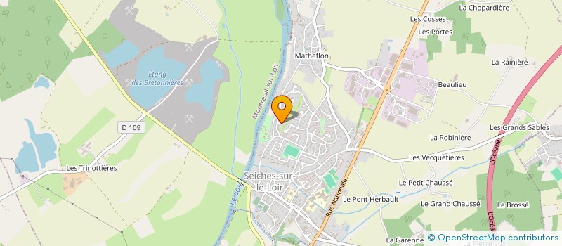 localisation de l'entreprise SCI DES ACACIAS  LOIRE-AUTHION