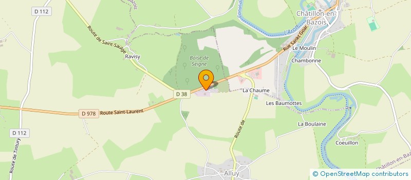 localisation de l'entreprise SCI DES ACACIAS  ALLUY