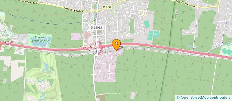 localisation de l'entreprise SCI DES ACACIAS  GUJAN-MESTRAS