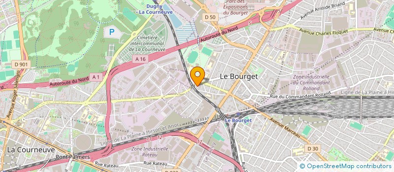 localisation de l'entreprise SCI DES ACACIAS à LE BOURGET