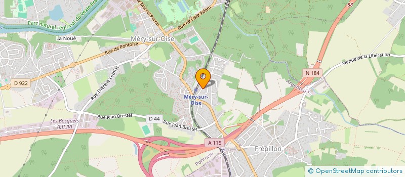 localisation de l'entreprise SCI DES ACACIAS  MERY-SUR-OISE