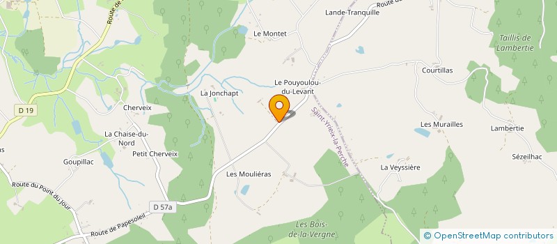 localisation de l'entreprise SCI DES ACACIAS à SAINT-YRIEIX-LA-PERCHE