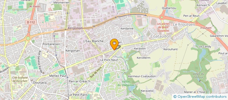 localisation de l'entreprise SCI DES ACACIAS  GUIPAVAS