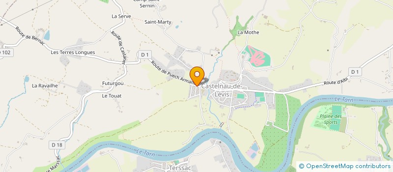 localisation de l'entreprise SCI DES ACACIAS  CASTELNAU-DE-LEVIS