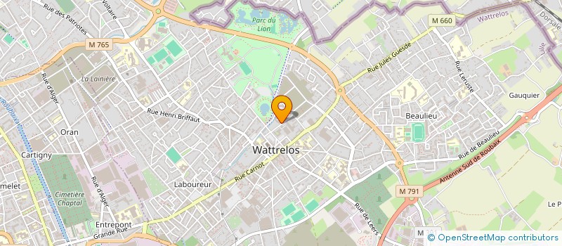 localisation de l'entreprise SCI DES ACACIAS  WATTRELOS