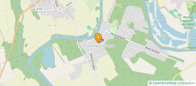 localisation de l'entreprise SCI DES ADULDES  GERMIGNY-L'EVEQUE