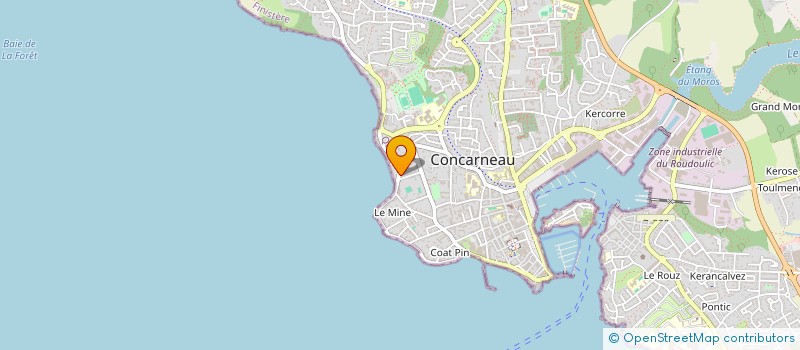 localisation de l'entreprise SCI DES AGAPANTHES  CONCARNEAU