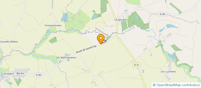 localisation de l'entreprise SCI DES AGAURES à GROSBREUIL