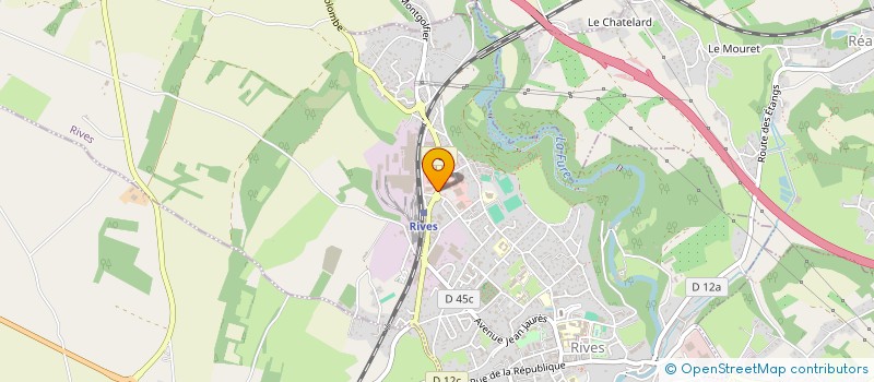 localisation de l'entreprise SCI DES AGENCES  RIVES