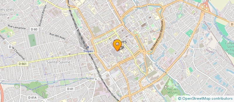 localisation de l'entreprise SCI DES AGENTS DE L'AUBE à TROYES