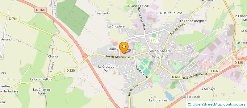 localisation de l'entreprise SCI DES AGILES  SAINT-MEEN-LE-GRAND