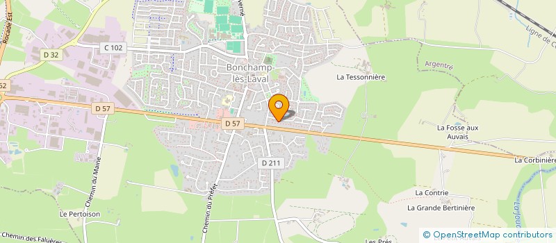 localisation de l'entreprise SCI DES AGRUMES  BONCHAMP-LES-LAVAL