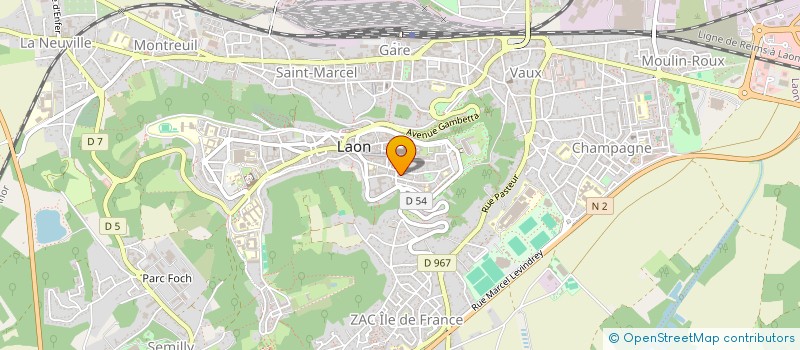 localisation de l'entreprise SCI DES AIGLONS à LAON