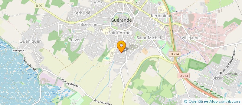 localisation de l'entreprise SCI DES AIGRETTES  GUERANDE