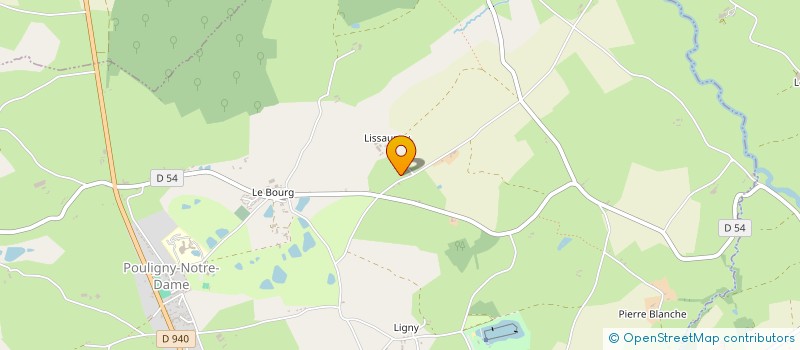 localisation de l'entreprise SCI DES AILES à POULIGNY-NOTRE-DAME