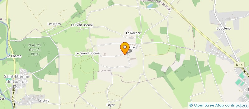 localisation de l'entreprise SCI DES AILES (RAULT)  SAINT-ETIENNE-DU-GUE-DE-L'ISLE