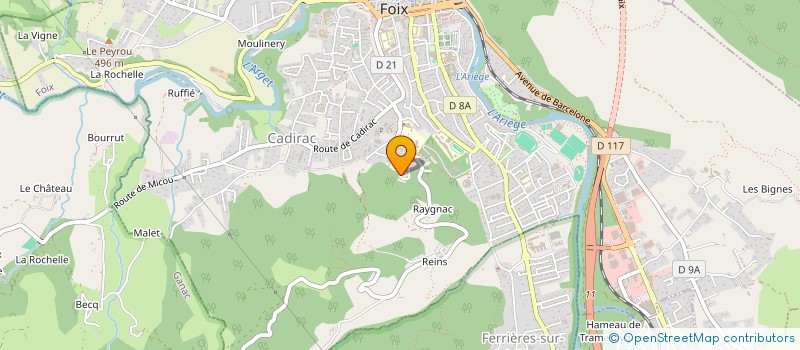 localisation de l'entreprise SCI DES AIRELLES  FOIX