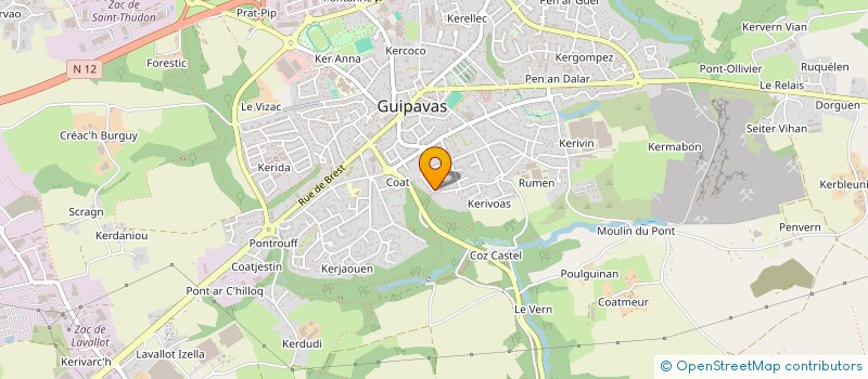 localisation de l'entreprise SCI DES AJONCS D'OR  GUIPAVAS