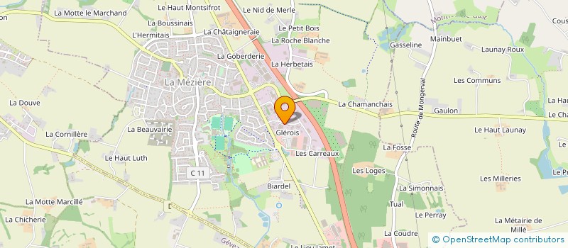 localisation de l'entreprise SCI DES AJONCS D'OR  LA MEZIERE
