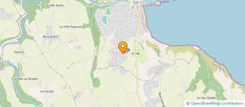 localisation de l'entreprise SCI DES ALBATROS  BINIC-ETABLES-SUR-MER