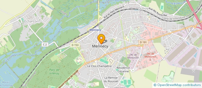 localisation de l'entreprise SCI DES ALBIZIAS à MENNECY