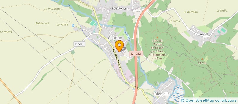 localisation de l'entreprise SCI DES ALIZEES  COUDUN