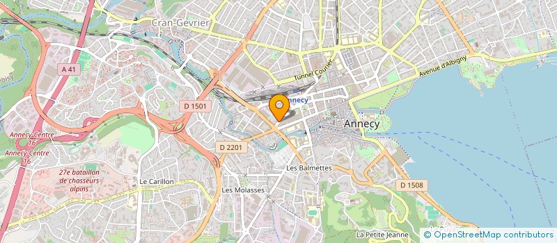 localisation de l'entreprise SCI DES ALIZES à ANNECY