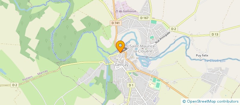 localisation de l'entreprise SCI DES ALIZES  SAINT-JULIEN-L'ARS