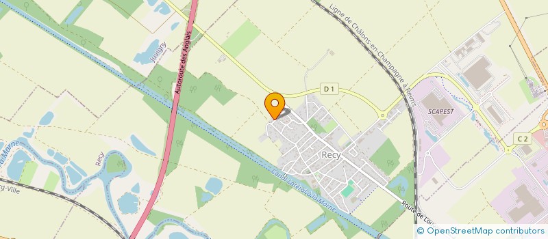 localisation de l'entreprise SCI DES ALIZES  RECY