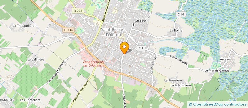 localisation de l'entreprise SCI DES ALLEES  SAINT-PIERRE-D'OLERON