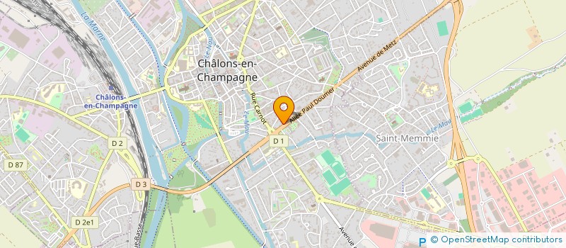 localisation de l'entreprise SCI DES ALLEES  CHALONS-EN-CHAMPAGNE