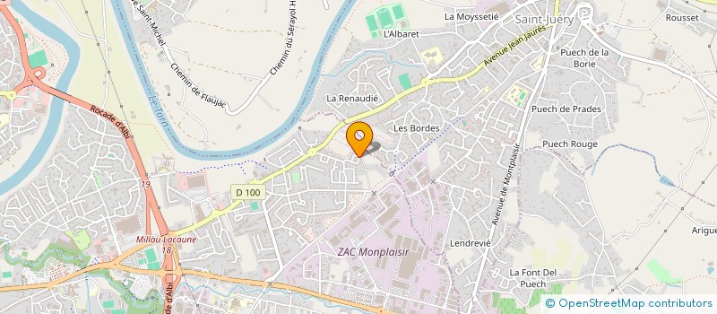 localisation de l'entreprise SCI DES ALLEES à ALBI